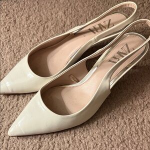 Zara Women's Elegant Cream Heels